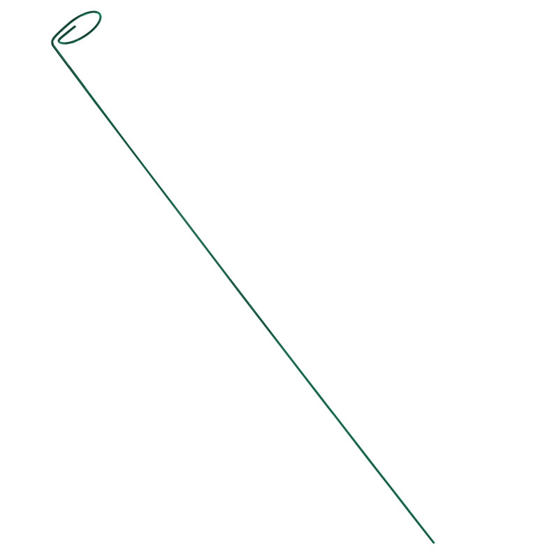 Podpora do roślin z oczkiem 110 cm zielona metalowa
