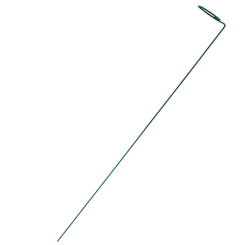 Podpora do roślin z oczkiem 110 cm zielona metalowa