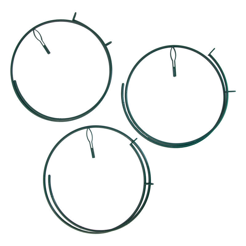 Zestaw 3szt. regulowanych pierścieni do podpierania roślin 25-40cm