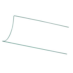Metalowa podpora do roślin półkole 70 cm