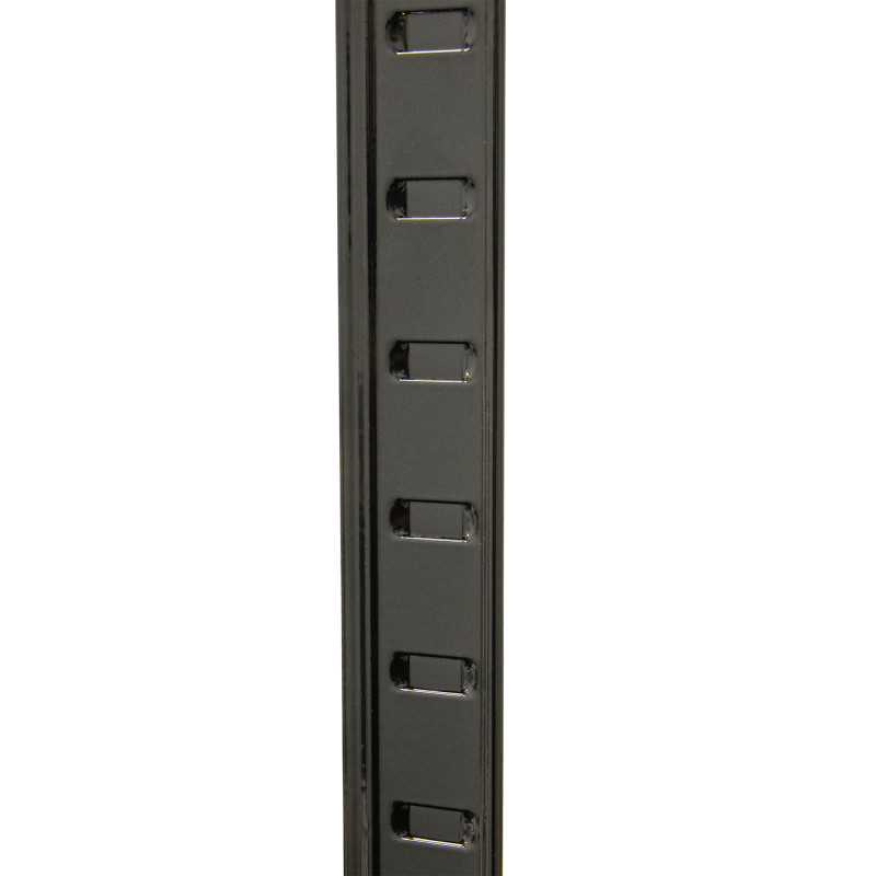 Regał metalowy magazynowy 180x90x40 cm czarny 2w1 garażowy do piwnicy 175 kg