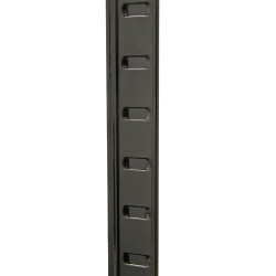Regał metalowy magazynowy 220x110x45 cm czarny 2w1 garażowy do piwnicy 175 kg