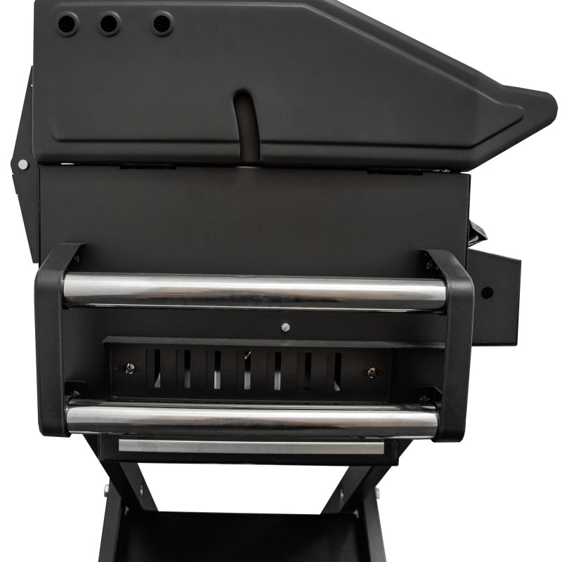 Duży Grill węglowy LUX 139X57X100 cm PREMIUM stalowy z żeliwnym rusztem