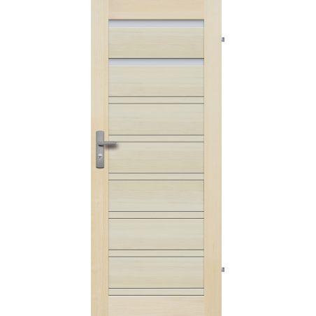Drzwi sosnowe, bezsęczne -Milano 2S - Seria Premium - Drzwi wewnętrzne drewniane "RADEX"