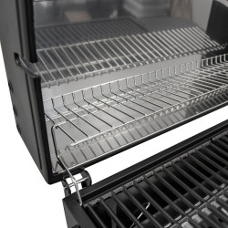 Duży Grill węglowy LUX 139X57X100 cm PREMIUM stalowy z żeliwnym rusztem