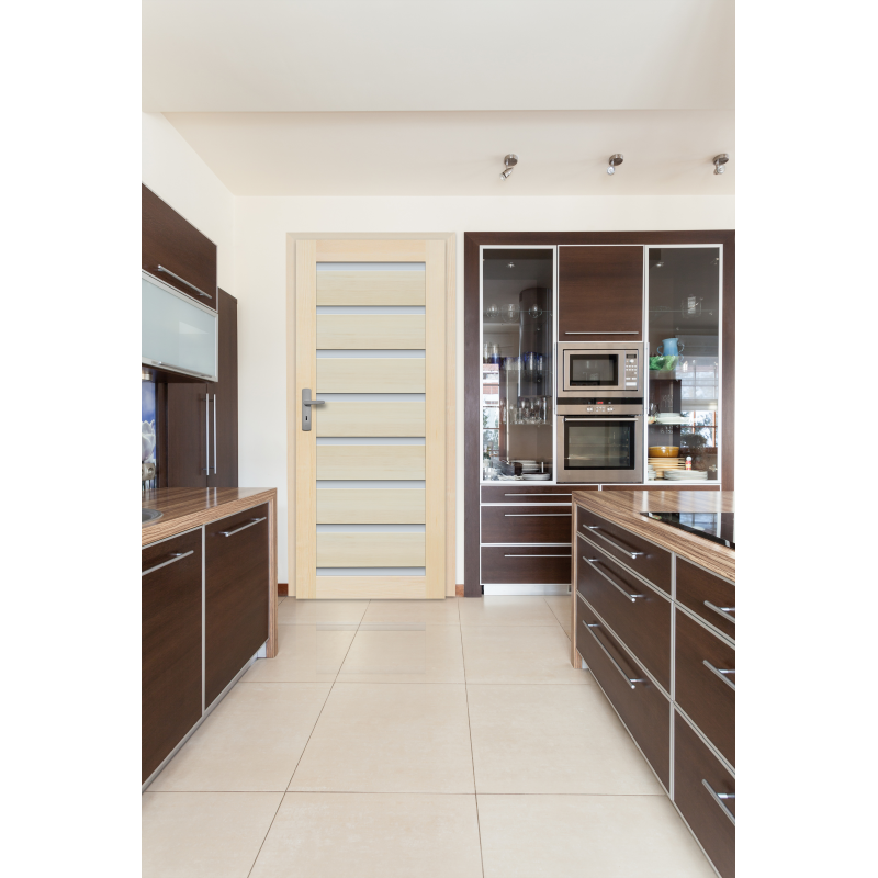  Drzwi sosnowe, bezsęczne - "Milano" 8S - aranżacja