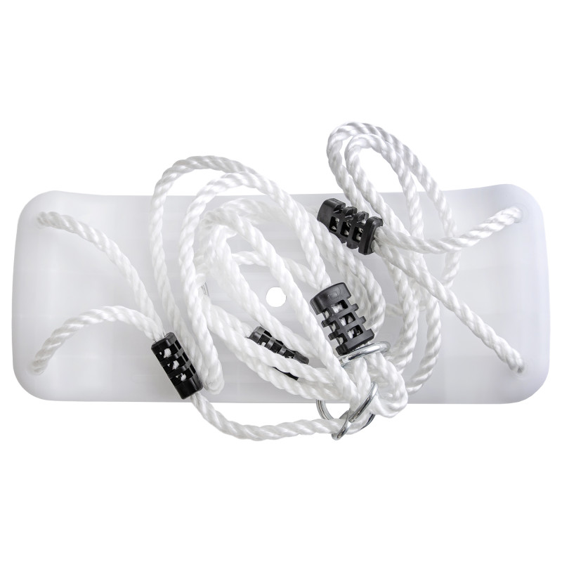 Białe ŚWIECĄCE Siedzisko do huśtawki 40 cm ledowe