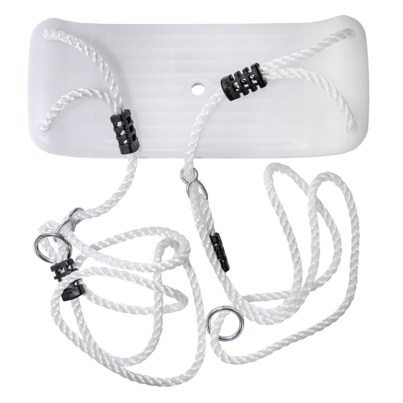 Białe ŚWIECĄCE Siedzisko do huśtawki 40 cm ledowe