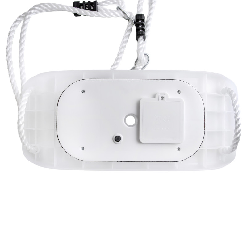 Białe ŚWIECĄCE Siedzisko do huśtawki 40 cm ledowe