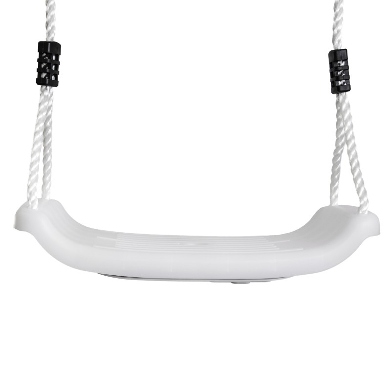Białe ŚWIECĄCE Siedzisko do huśtawki 40 cm ledowe