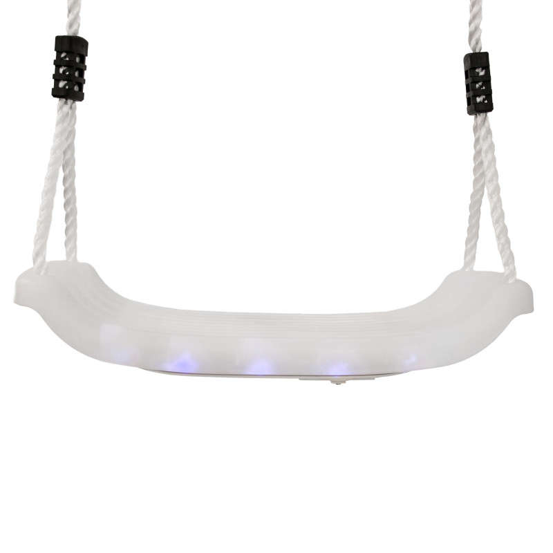 Białe ŚWIECĄCE Siedzisko do huśtawki 40 cm ledowe