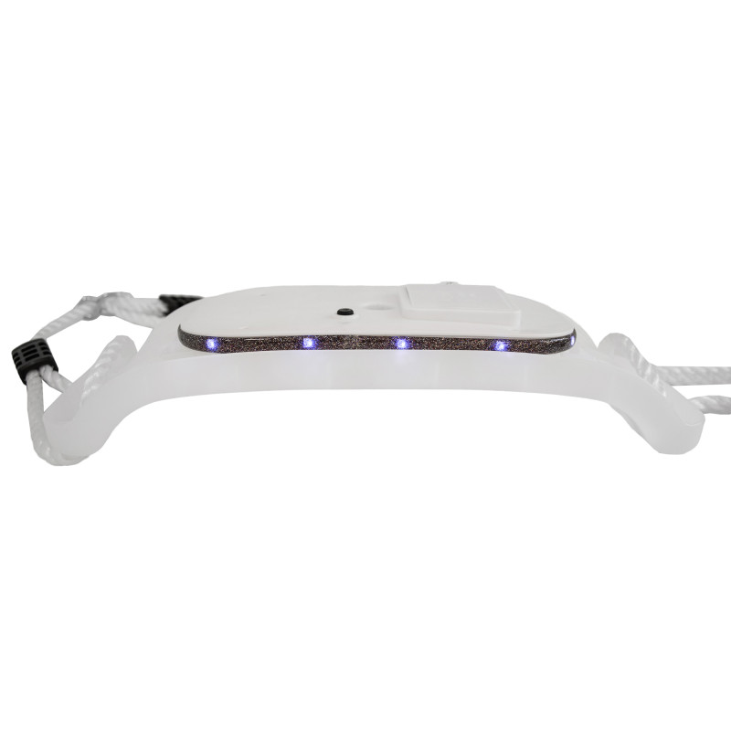 Białe ŚWIECĄCE Siedzisko do huśtawki 40 cm ledowe