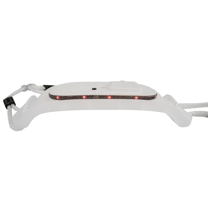 Białe ŚWIECĄCE Siedzisko do huśtawki 40 cm ledowe