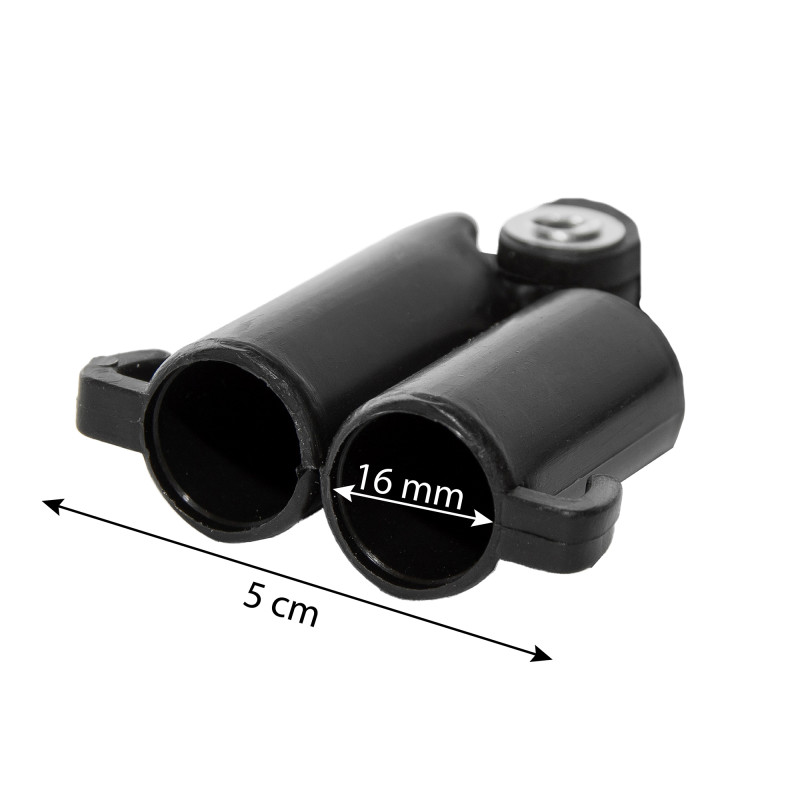 Łącznik do tyczki 0-180 stopni 16mm zestaw 4 szt.