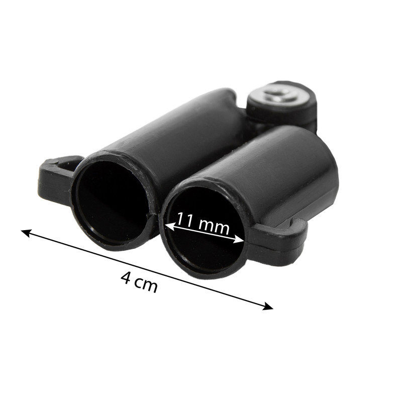 Łącznik do tyczki 0-180 stopni 11mm zestaw 4 szt.