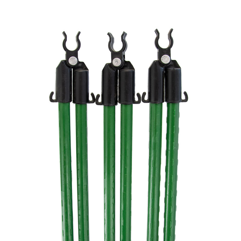 Stelaż do roślin z tyczek 150-180cm 11mm łączniki opaski podpora do ogórków