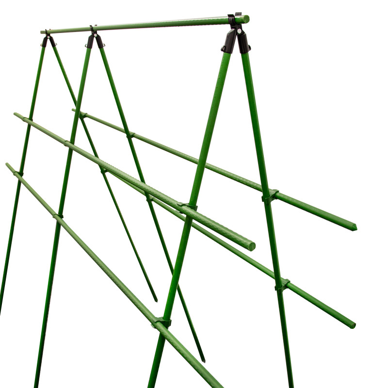 Stelaż do roślin z tyczek 150-180cm 11mm łączniki opaski podpora do ogórków