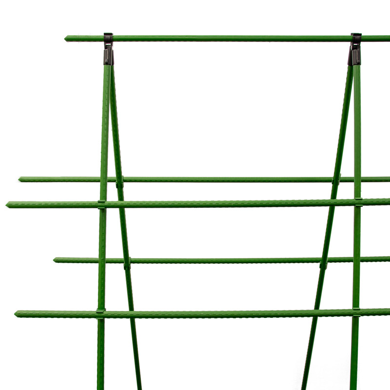 Stelaż do roślin z tyczek 150-180cm 11mm łączniki opaski podpora do ogórków
