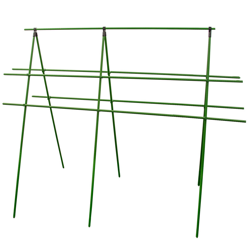 Stelaż do roślin z tyczek 150-180cm 11mm łączniki opaski podpora do ogórków