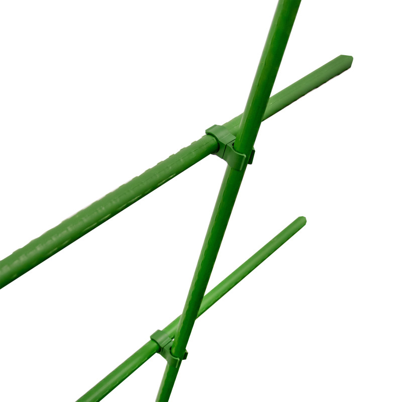 Stelaż do roślin z tyczek 150-180cm 11mm łączniki opaski podpora do ogórków