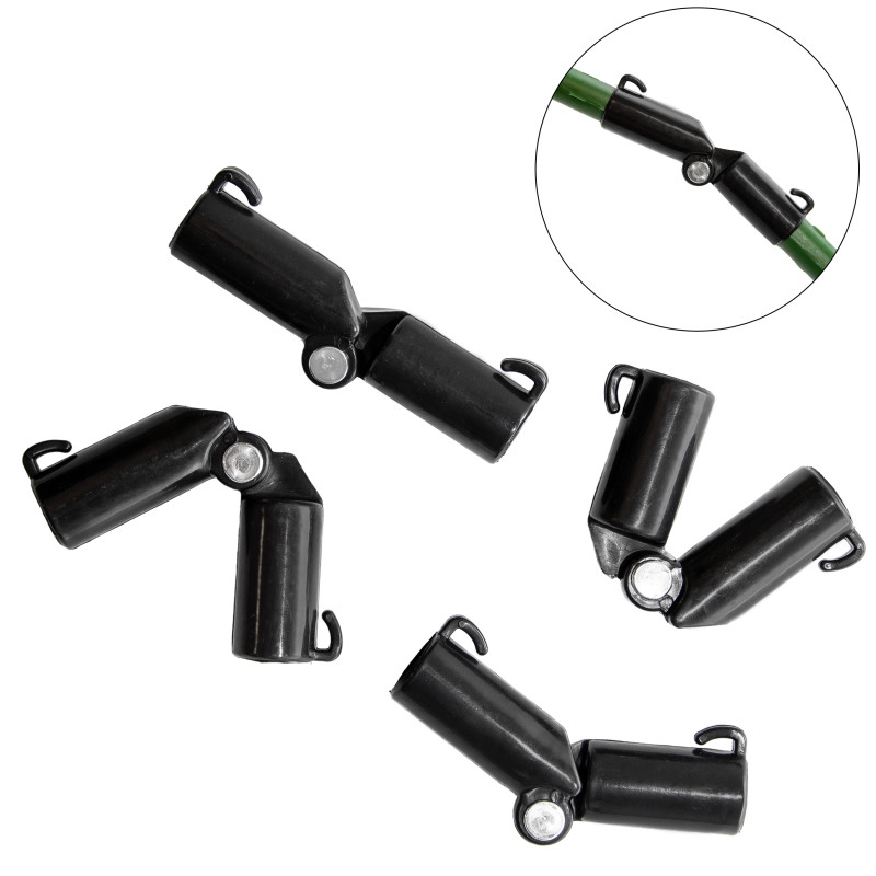 Łącznik do tyczki 0-180 stopni 16mm zestaw 4 szt.