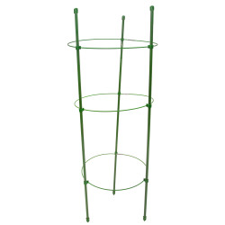 Podpora pierścieniowa do roślin okrągła 75 cm stal+PE 25 szt. Zestaw