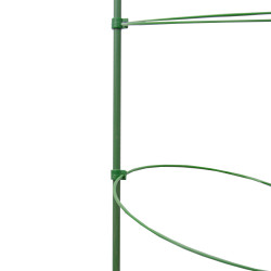 Podpora pierścieniowa do roślin okrągła 75 cm stal+PE 25 szt. Zestaw