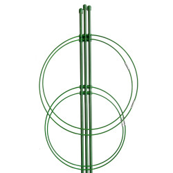 Podpora pierścieniowa do roślin okrągła 120 cm stal+PE 20 szt. Zestaw