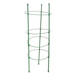 Podpora pierścieniowa do roślin okrągła 120 cm stal+PE 20 szt. Zestaw