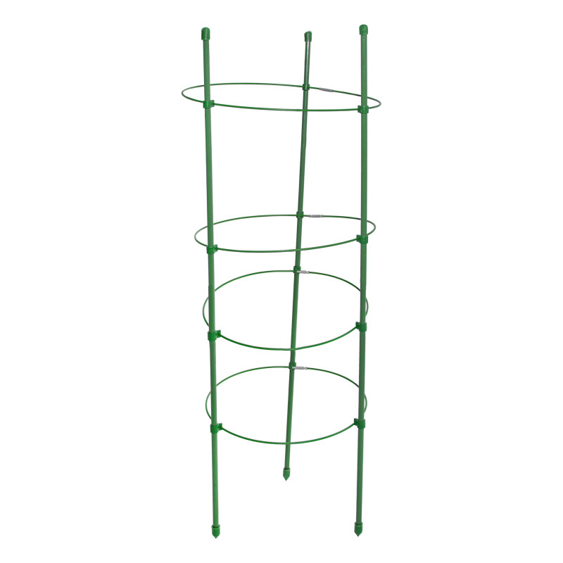 Podpora pierścieniowa do roślin okrągła 120 cm stal+PE 20 szt. Zestaw