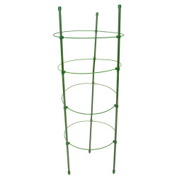 Podpora pierścieniowa do roślin okrągła 120 cm stal+PE 20 szt. Zestaw
