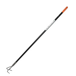 Kultywator Ogrodowy Ręczny 3 Pazurki Metalowy Czarny 150 cm