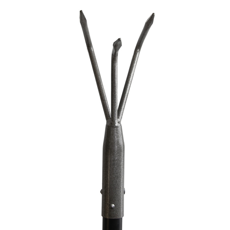 Kultywator Ogrodowy Ręczny 3 Pazurki Metalowy Czarny 150 cm