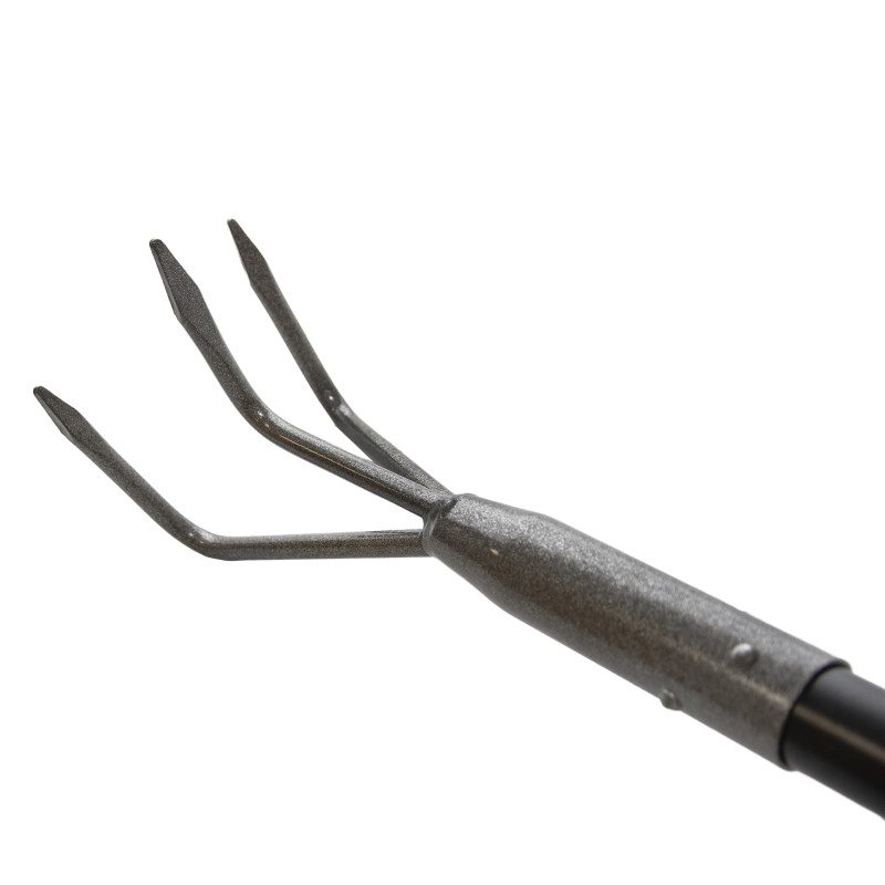 Kultywator Ogrodowy Ręczny 3 Pazurki Metalowy Czarny 150 cm