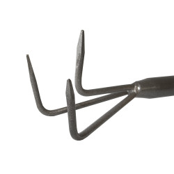 Kultywator Ogrodowy Ręczny 3 Pazurki Metalowy Czarny 150 cm