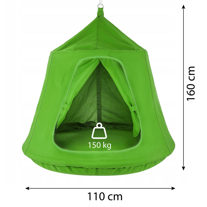Bocianie Gniazdo Huśtawka Z Namiotem I Poduszką
