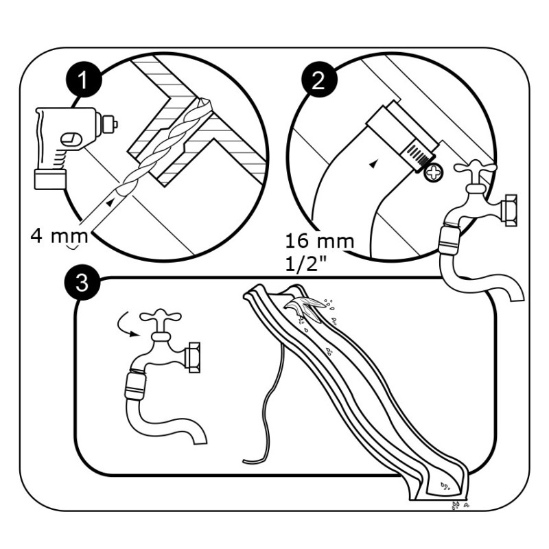 Ślizg "Fala" - Morski - wysokość 150cm - długość 300cm
