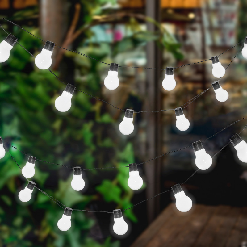 Girlanda Solarna Ogrodowa 20x Lampki Solarne Wiszące