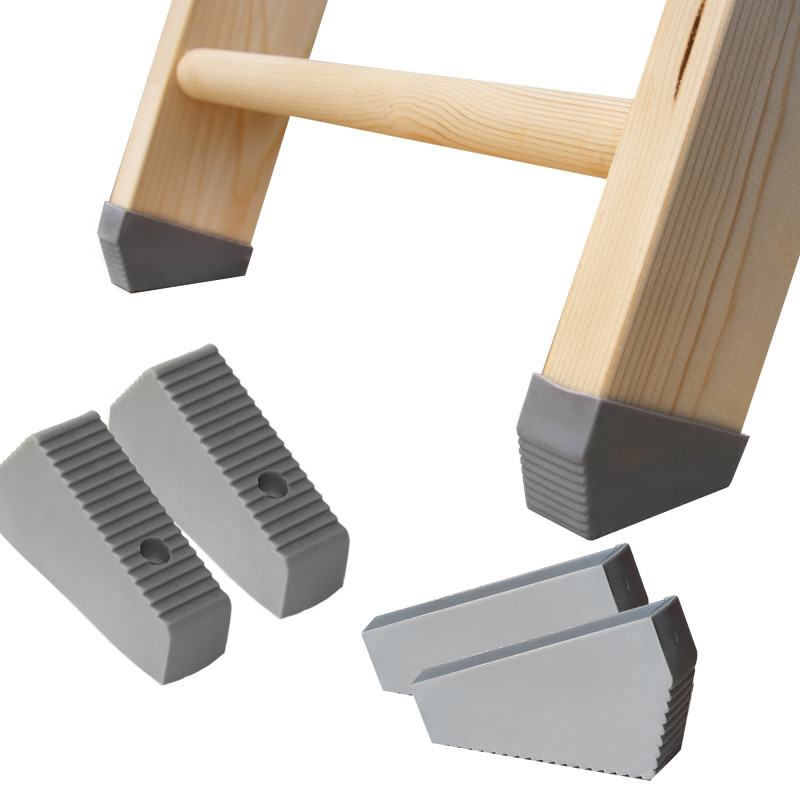 Stopki silikonowe 2x8 cm do schodów strychowych drewnianych zestaw 2 sztuki