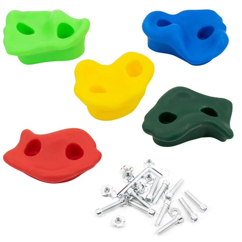 Zestaw Kamieni Do Wspinaczki 10 sztuk + śruby