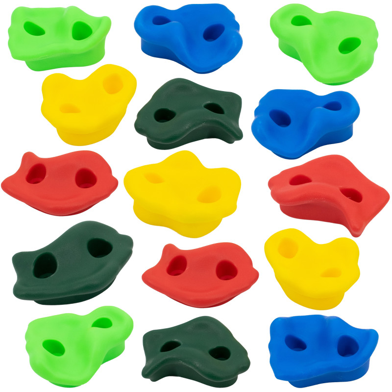 Zestaw Kamieni Do Wspinaczki 15 sztuk + śruby