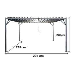 Pergola Ogrodowa 3x3m...