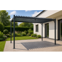 Pergola Ogrodowa 3x3m metalowa Szara