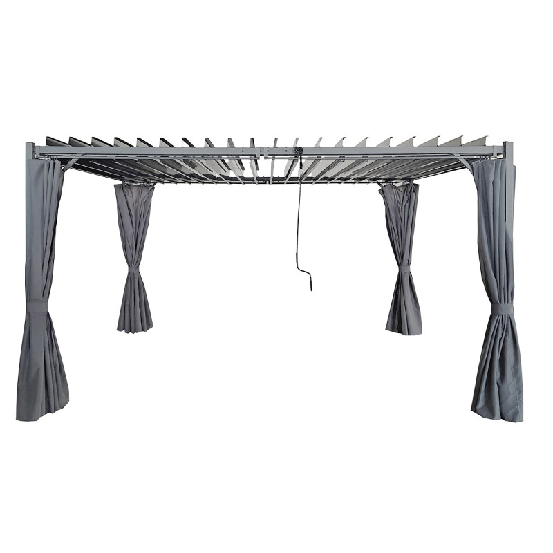 Zestaw zasłon do pergoli ogrodowej 3x4m