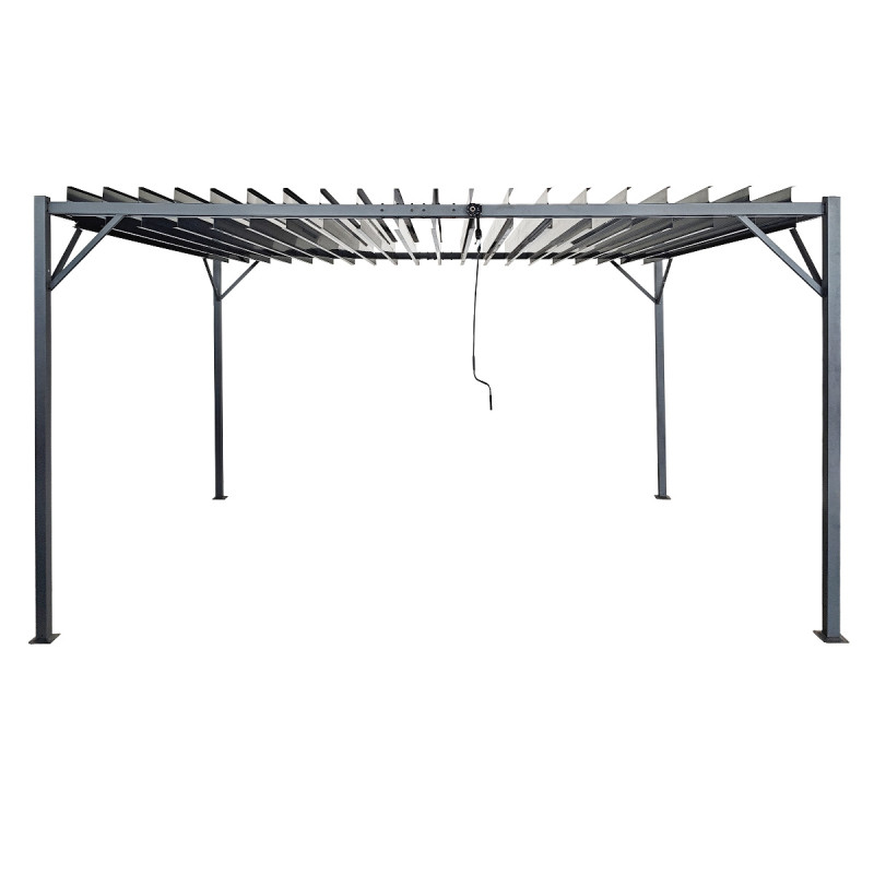 Pergola Ogrodowa 3x4m metalowa Szara