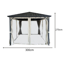 Altana Ogrodowa 3x3m metalowa