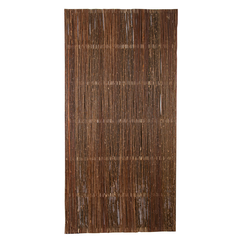 Panel Ogrodowy Pełny Wierzbowy 180x90 cm Brązowy