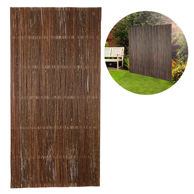 Panel Pełny Wierzbowy 180x90 cm Brązowy Trejaż Ogrodowy