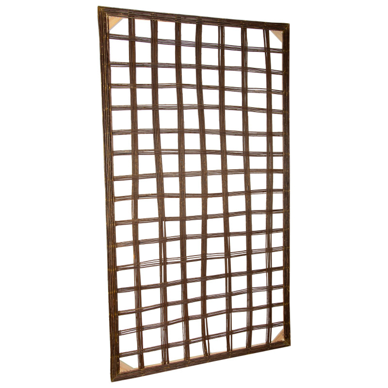 Kratka Wierzbowa 180x90 cm Brązowa Trejaż Ogrodowy