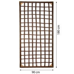 Kratka Ogrodowa Wierzbowa 180x90 cm Brązowa